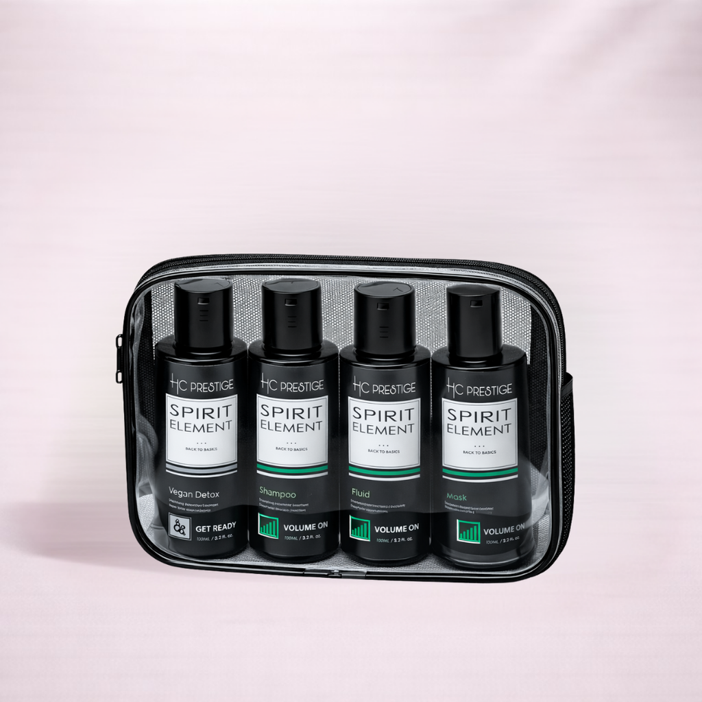 Kit Voyage Volume & Densité – Shampoing, Masque, Fluid & Detox