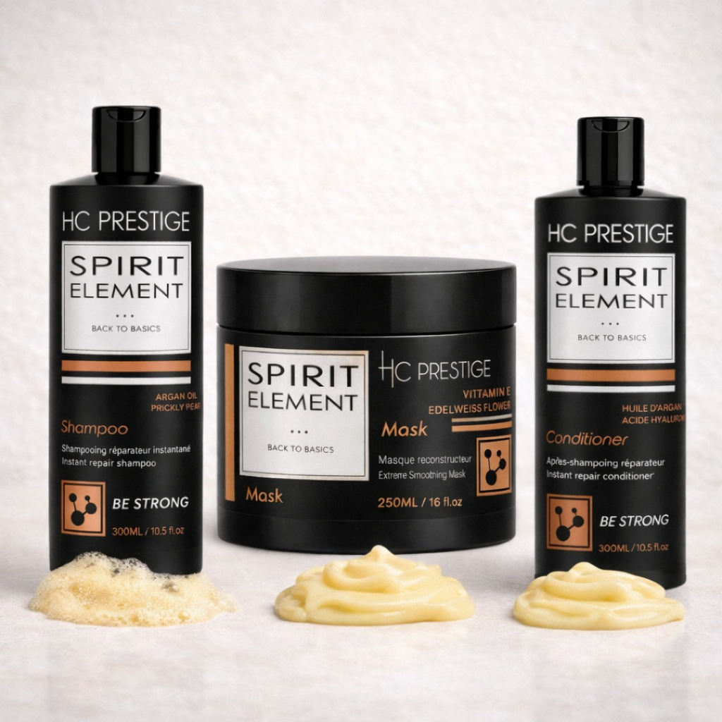 Trio Réparateur & Reconstruction –  Shampoing, Après-Shampoing & Masque