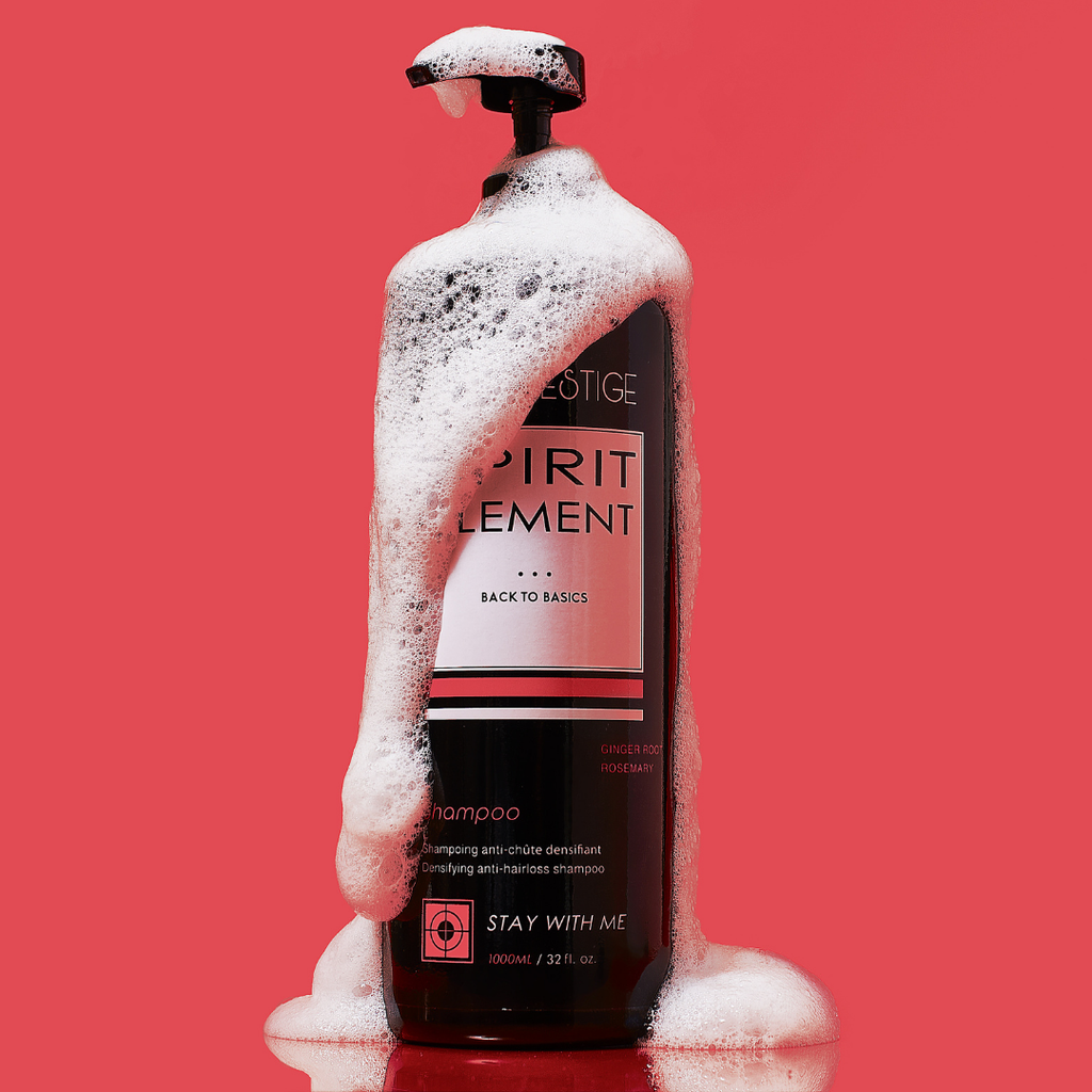 Shampoing Anti‑chute & densité – Romarin & Gingembre