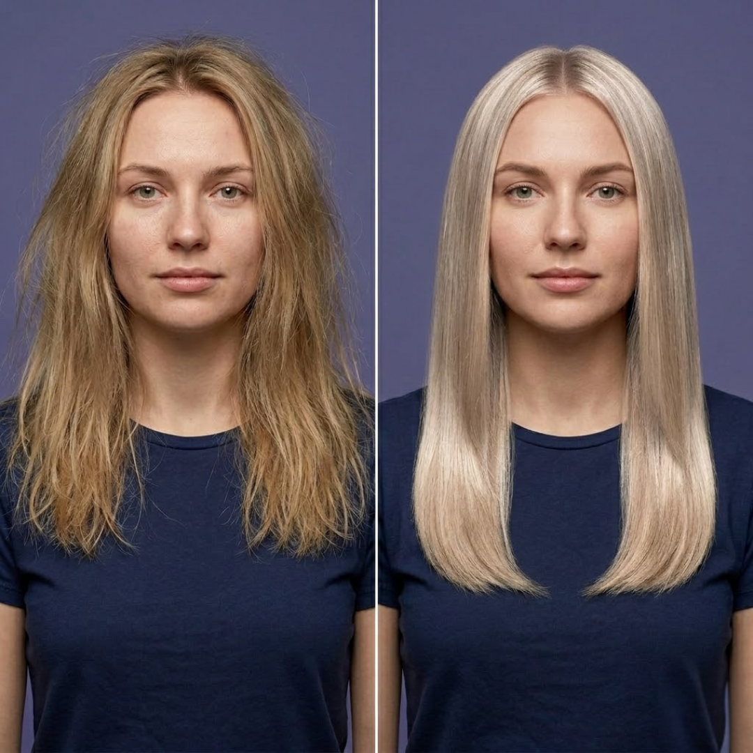 Mini-Kit Soin Professionnel Anti-Age effet “Botox” Pour Cheveux Blond