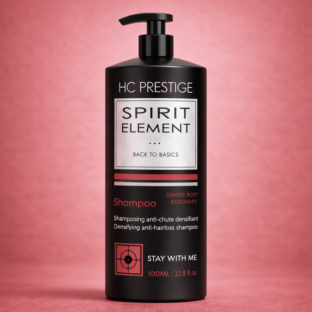 Shampoing Anti‑chute & densité – Romarin & Gingembre