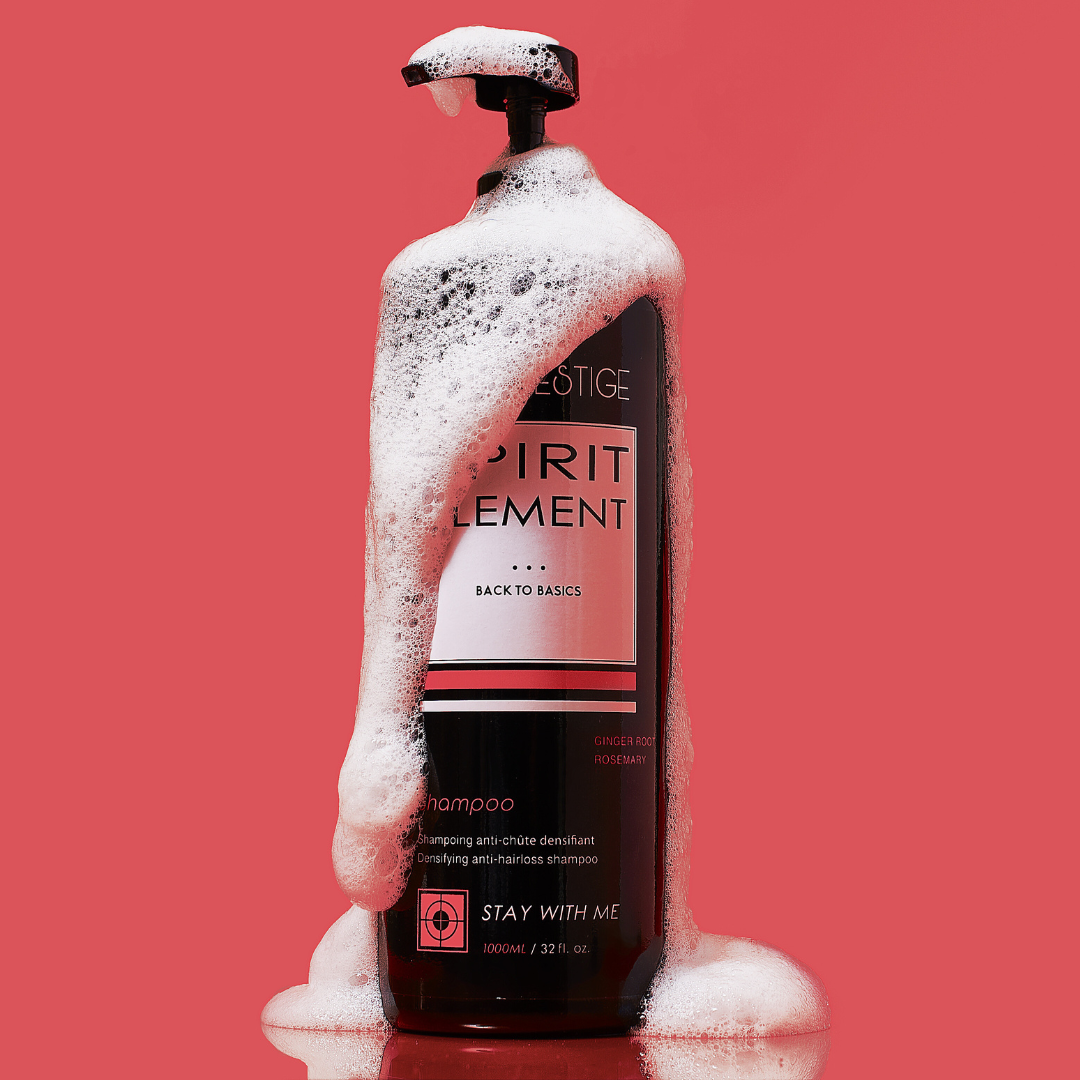 Shampoing Anti‑chute & densité – Romarin & Gingembre