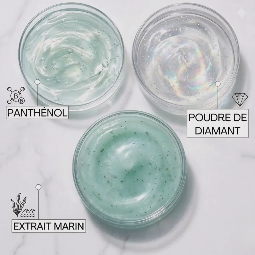 Gelée pour les Boucles à la Poudre de Diamant & Extrait Marin